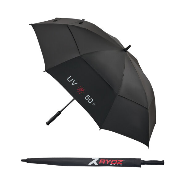 RYDZ Golfschirm UV-Protection 50+  Black / White / Red