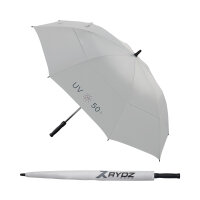 RYDZ Golfschirm UV-Protection 50+  Silver / Charcoal / Black