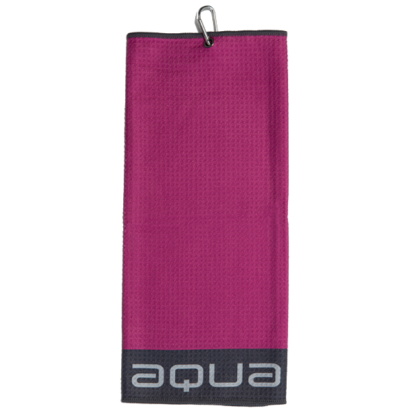 Big Max aqua Trifold Towel fuchsia-charcoal
