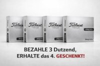 Titleist Pro V1x Left Dash 3+1 Ball-Aktion mit gratis Personalisierung