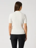 Daily Madelene 1/2S Polo shirt White