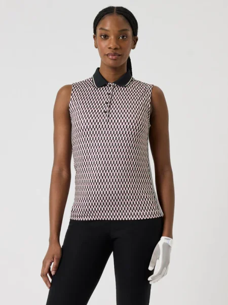 Daily Geometric SL Polo shirt Abstract Wave
