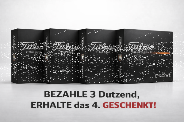 Titleist Pro V1  3+1 Ball-Aktion mit gratis Personalisierung