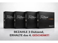 Titleist Pro V1  3+1 Ball-Aktion mit gratis Personalisierung