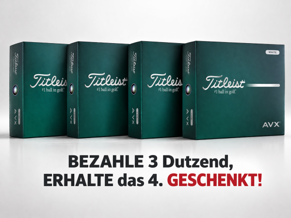 Titleist AVX  3+1 Ball-Aktion mit gratis Personalisierung
