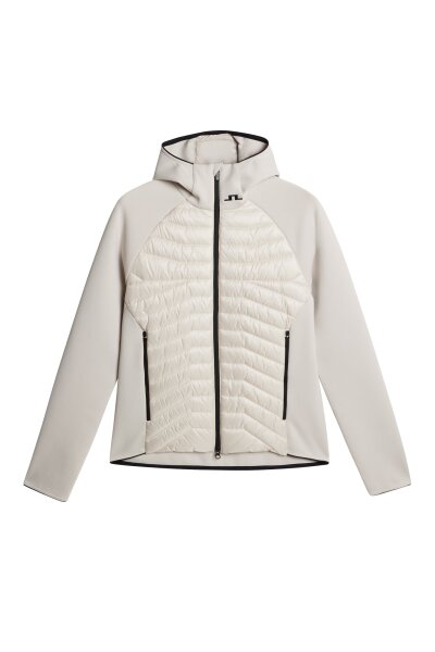J. Lindeberg Quilt Hybrid Hood Jacket moonbeam