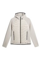 J. Lindeberg Quilt Hybrid Hood Jacket moonbeam