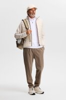 J. Lindeberg Quilt Hybrid Hood Jacket moonbeam