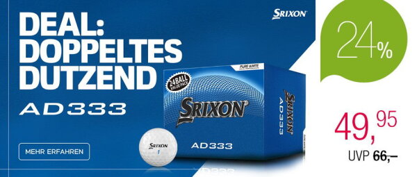 Srixon AD333 Double Pack white 2026 (24 Stk.)