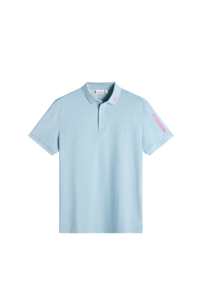 J. Lindeberg Tour Tech Pique Polo Forget-Me-Not Melange