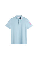 J. Lindeberg Tour Tech Pique Polo Forget-Me-Not Melange