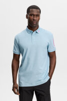 J. Lindeberg Tour Tech Pique Polo Forget-Me-Not Melange