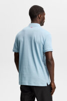 J. Lindeberg Tour Tech Pique Polo Forget-Me-Not Melange