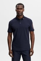 J. Lindeberg Tour Tech Pique Polo JL Navy