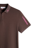 J. Lindeberg Tour Tech Pique Polo Seal Brown