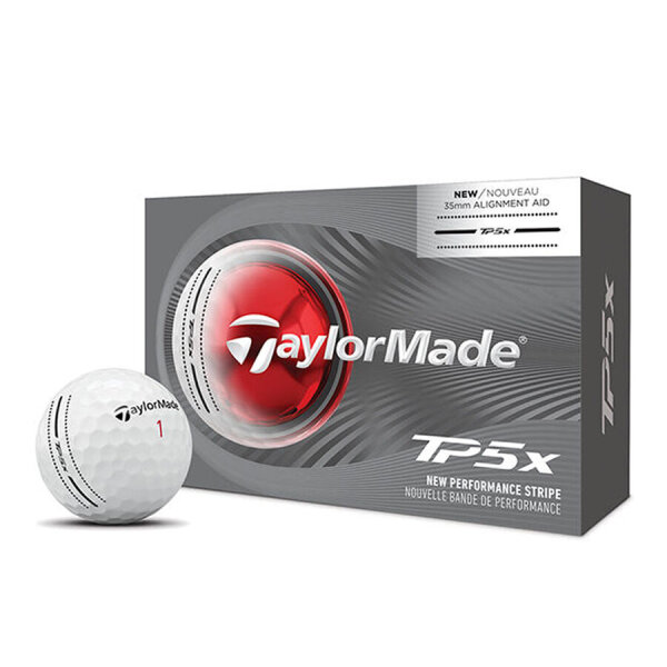 TaylorMade TP5x Stripe white 2026 1/2 DTZ
